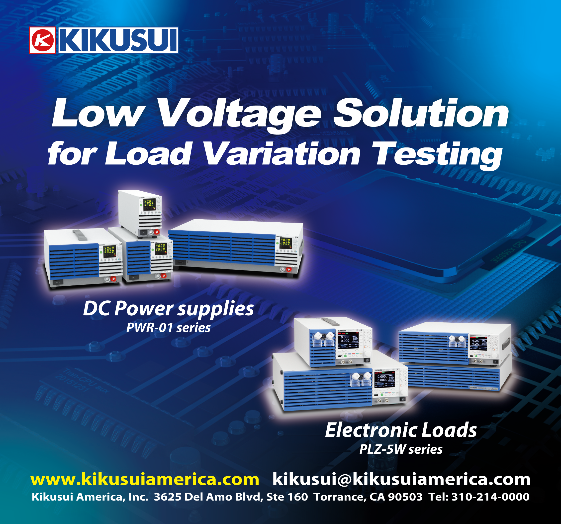 Low Voltage Testing with Bias Power Supplies
